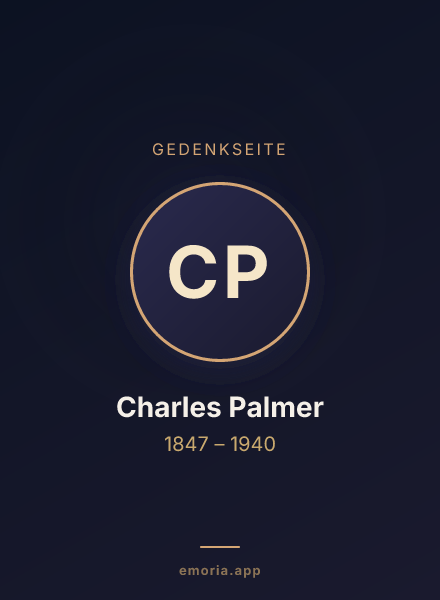 Gedenkportrait von Charles Palmer