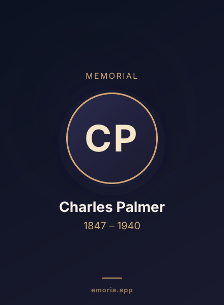 Memorial portrait of Charles Palmer
