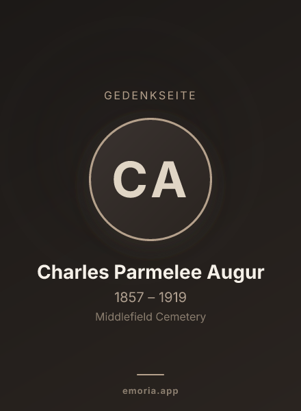Gedenkportrait von Charles Parmelee Augur