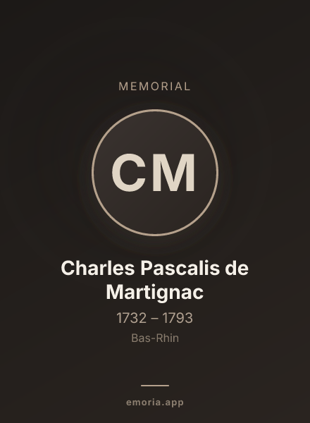 Memorial portrait of Charles Pascalis de Martignac