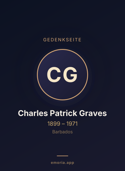 Gedenkportrait von Charles Patrick Graves
