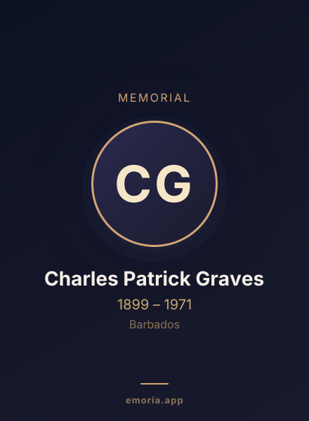 Memorial portrait of Charles Patrick Graves