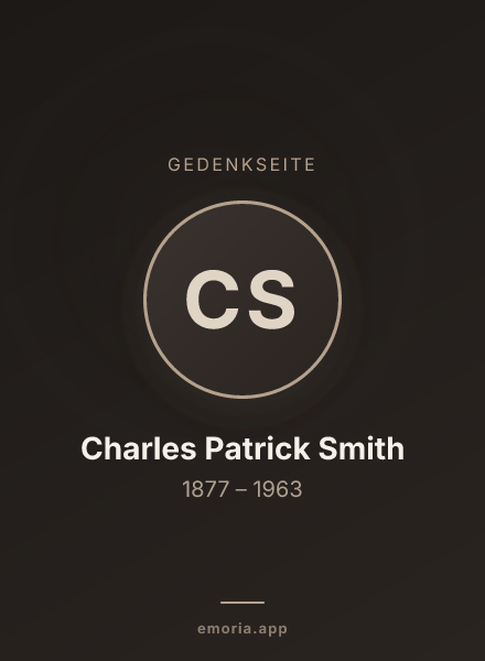 Gedenkportrait von Charles Patrick Smith