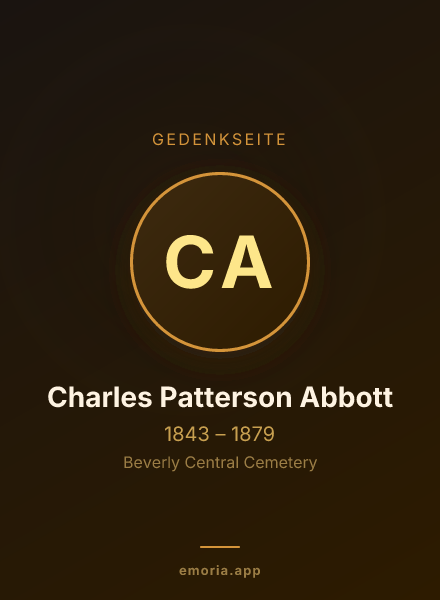 Gedenkportrait von Charles Patterson Abbott