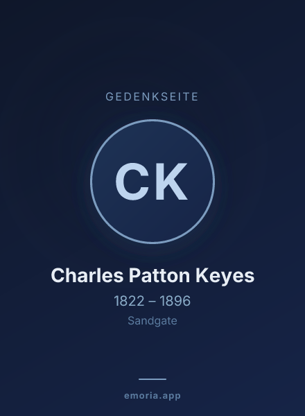 Gedenkportrait von Charles Patton Keyes