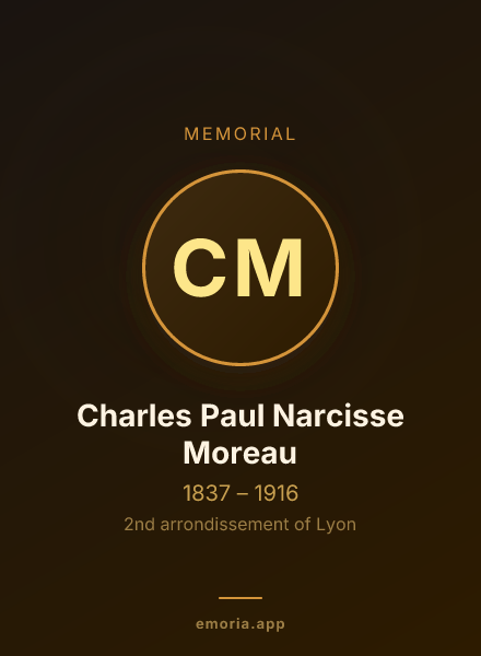 Memorial portrait of Charles Paul Narcisse Moreau
