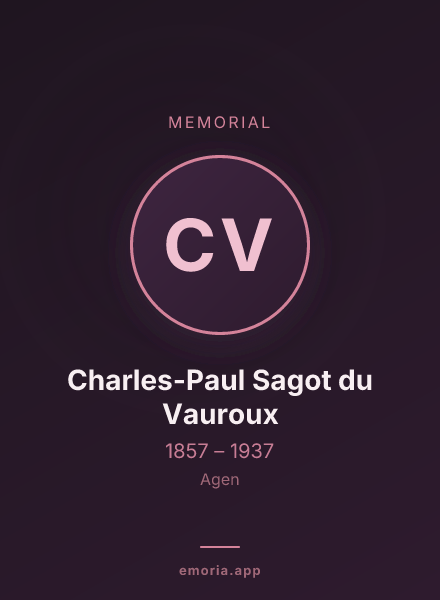 Memorial portrait of Charles-Paul Sagot du Vauroux