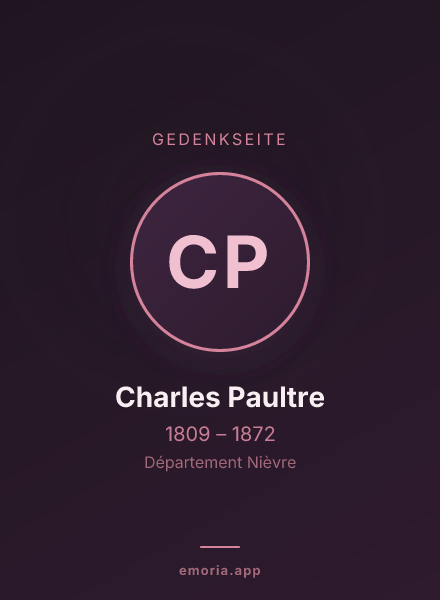 Gedenkportrait von Charles Paultre