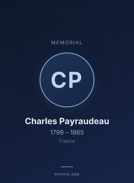 Memorial portrait of Charles Payraudeau