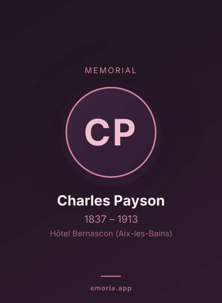 Memorial portrait of Charles Payson