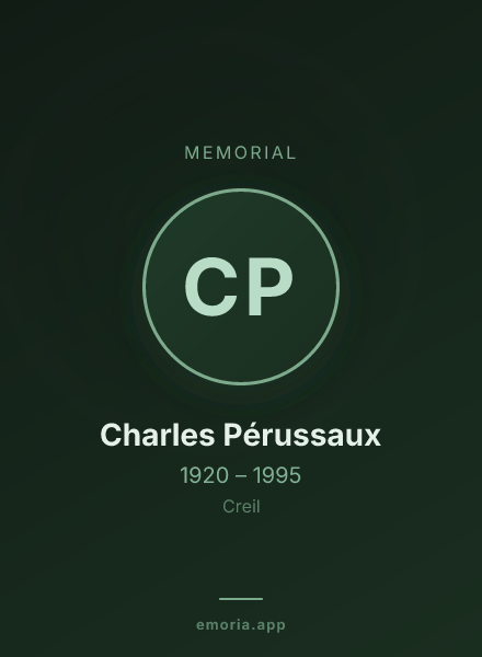 Memorial portrait of Charles Pérussaux