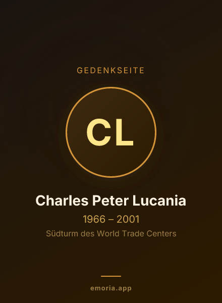 Gedenkportrait von Charles Peter Lucania