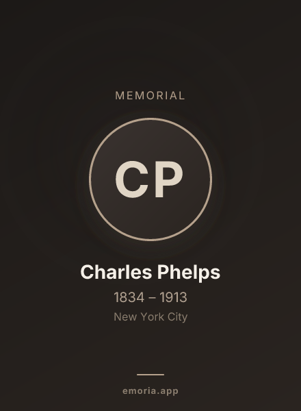 Memorial portrait of Charles Phelps