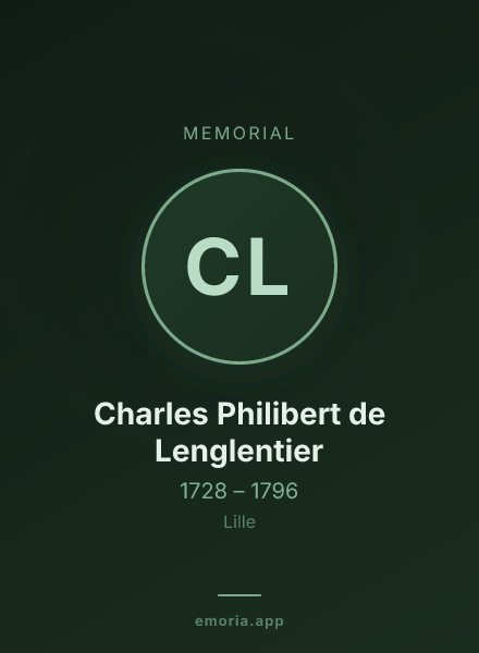 Memorial portrait of Charles Philibert de Lenglentier