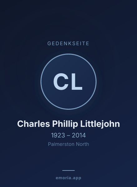 Gedenkportrait von Charles Phillip Littlejohn