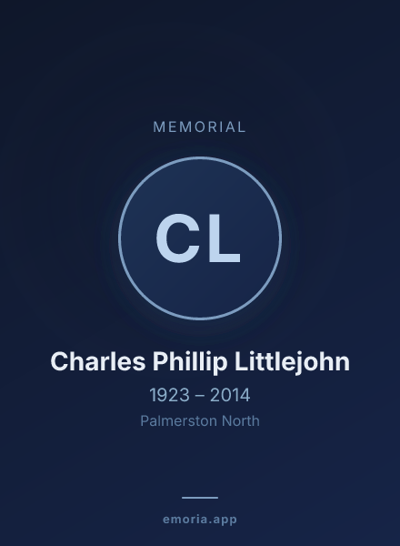 Memorial portrait of Charles Phillip Littlejohn