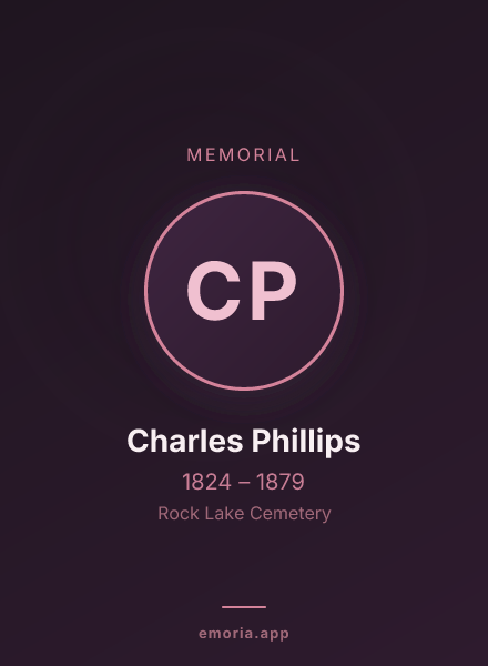 Memorial portrait of Charles Phillips