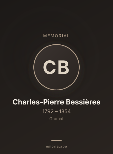 Memorial portrait of Charles-Pierre Bessières