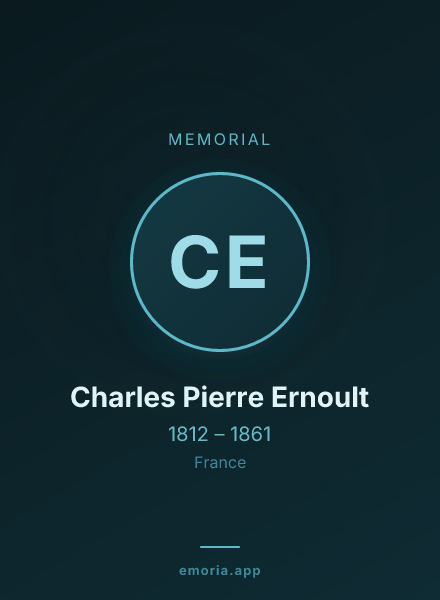 Memorial portrait of Charles Pierre Ernoult