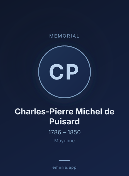 Memorial portrait of Charles-Pierre Michel de Puisard