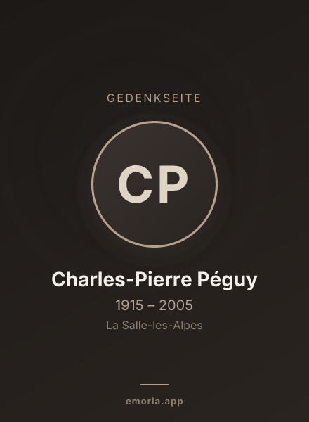 Gedenkportrait von Charles-Pierre Péguy