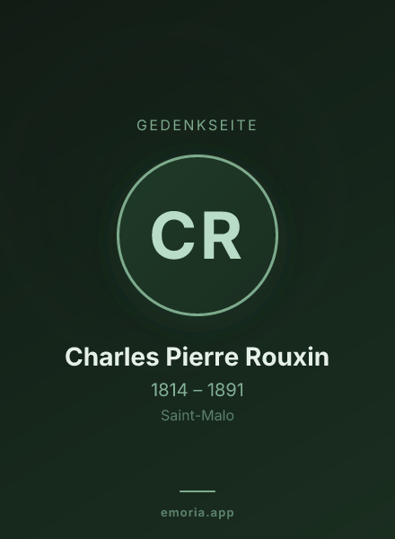 Gedenkportrait von Charles Pierre Rouxin