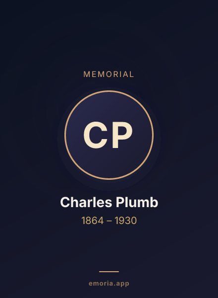 Memorial portrait of Charles Plumb