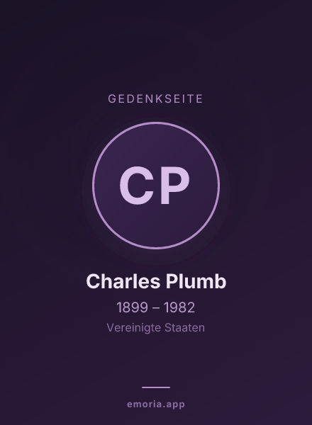 Gedenkportrait von Charles Plumb