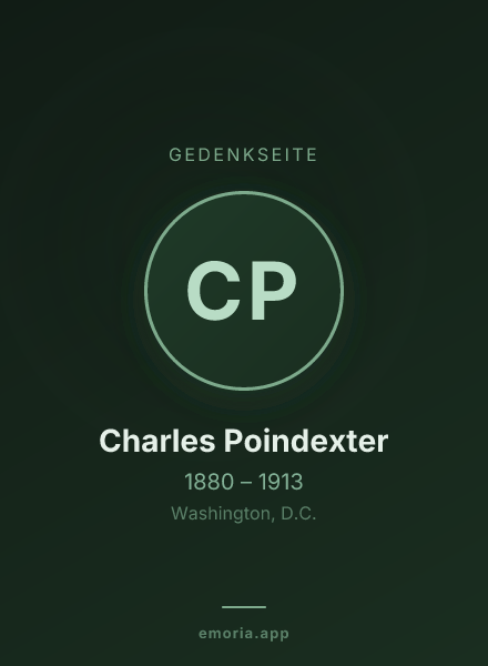 Gedenkportrait von Charles Poindexter