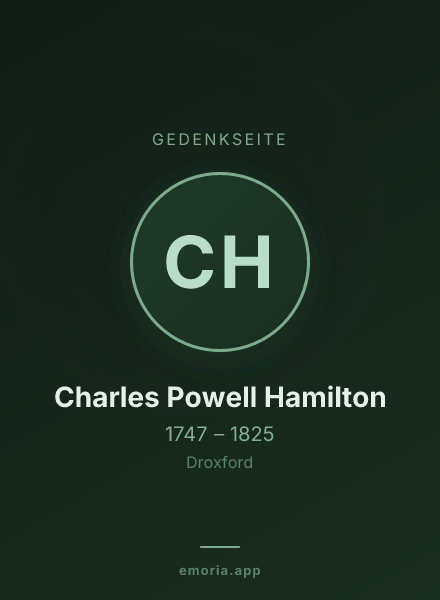 Gedenkportrait von Charles Powell Hamilton