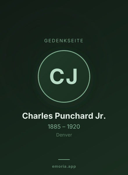 Gedenkportrait von Charles Punchard Jr.