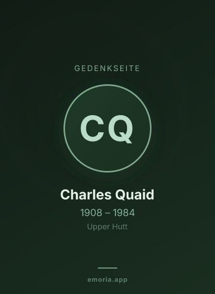 Gedenkportrait von Charles Quaid