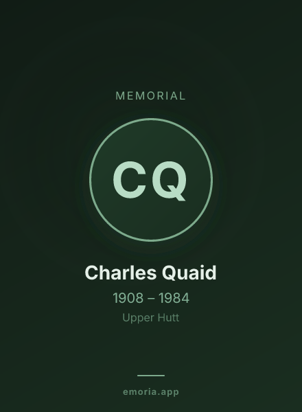 Memorial portrait of Charles Quaid