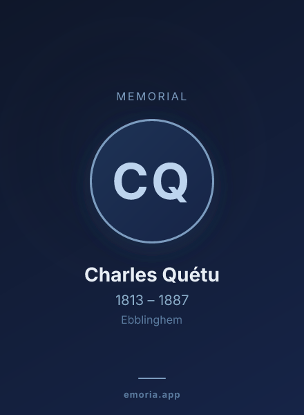 Memorial portrait of Charles Quétu