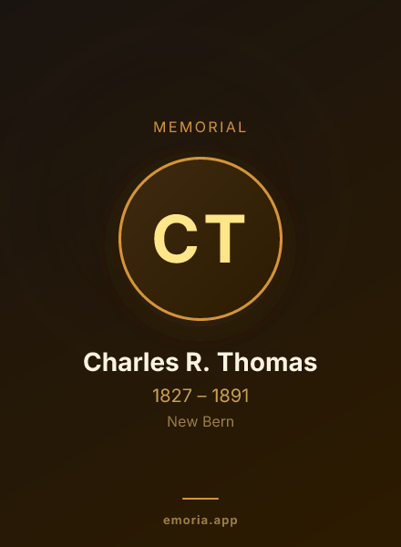 Memorial portrait of Charles R. Thomas