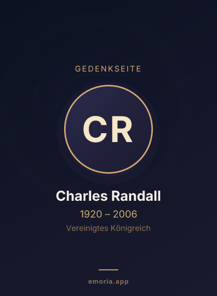 Gedenkportrait von Charles Randall