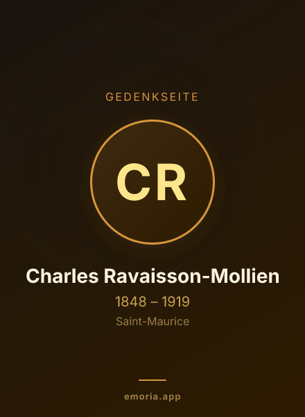 Gedenkportrait von Charles Ravaisson-Mollien