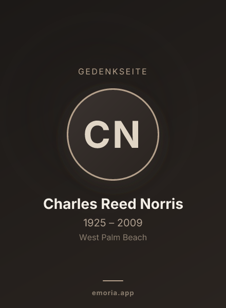 Gedenkportrait von Charles Reed Norris