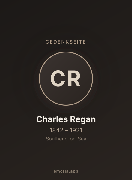 Gedenkportrait von Charles Regan
