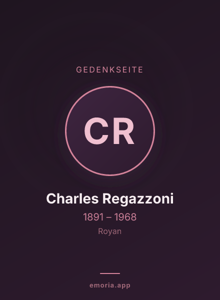 Gedenkportrait von Charles Regazzoni