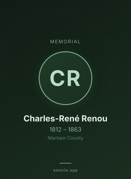 Memorial portrait of Charles-René Renou