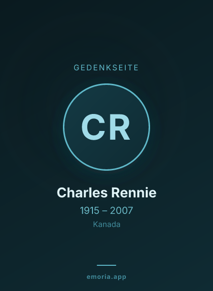 Gedenkportrait von Charles Rennie