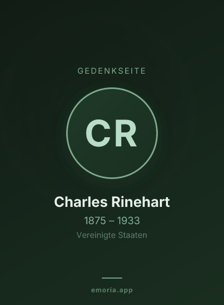 Gedenkportrait von Charles Rinehart