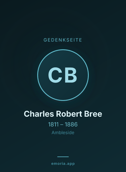 Gedenkportrait von Charles Robert Bree