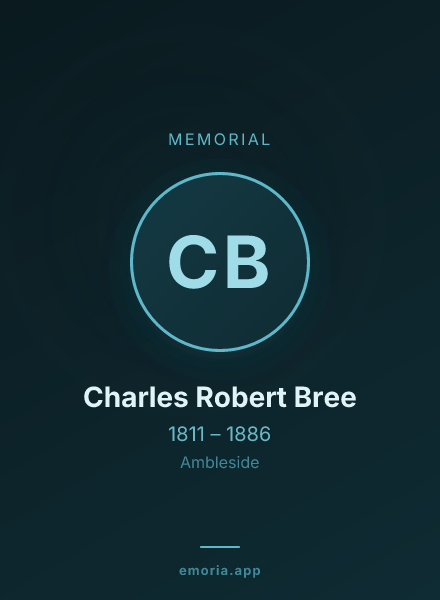 Memorial portrait of Charles Robert Bree