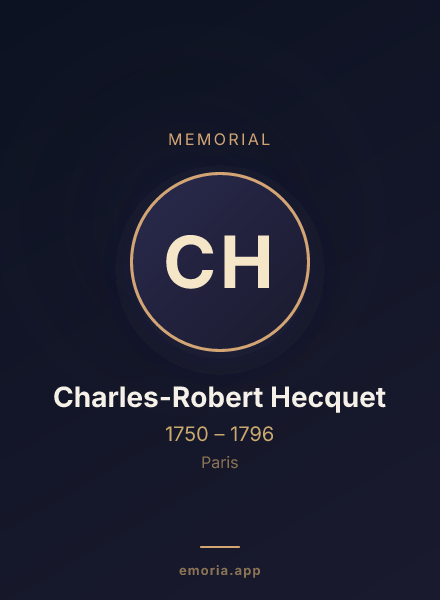 Memorial portrait of Charles-Robert Hecquet