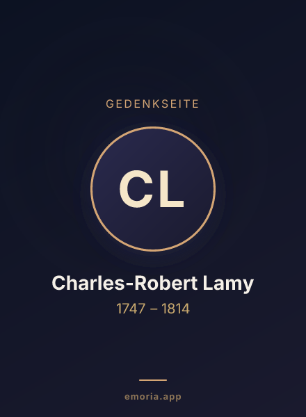 Gedenkportrait von Charles-Robert Lamy