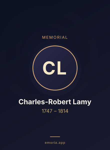 Memorial portrait of Charles-Robert Lamy