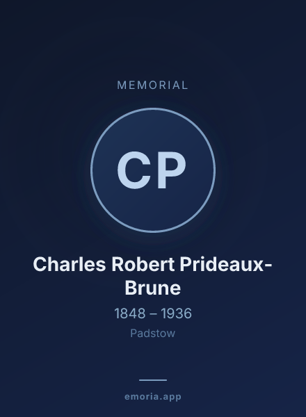 Memorial portrait of Charles Robert Prideaux-Brune