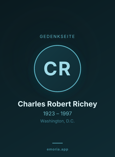 Gedenkportrait von Charles Robert Richey